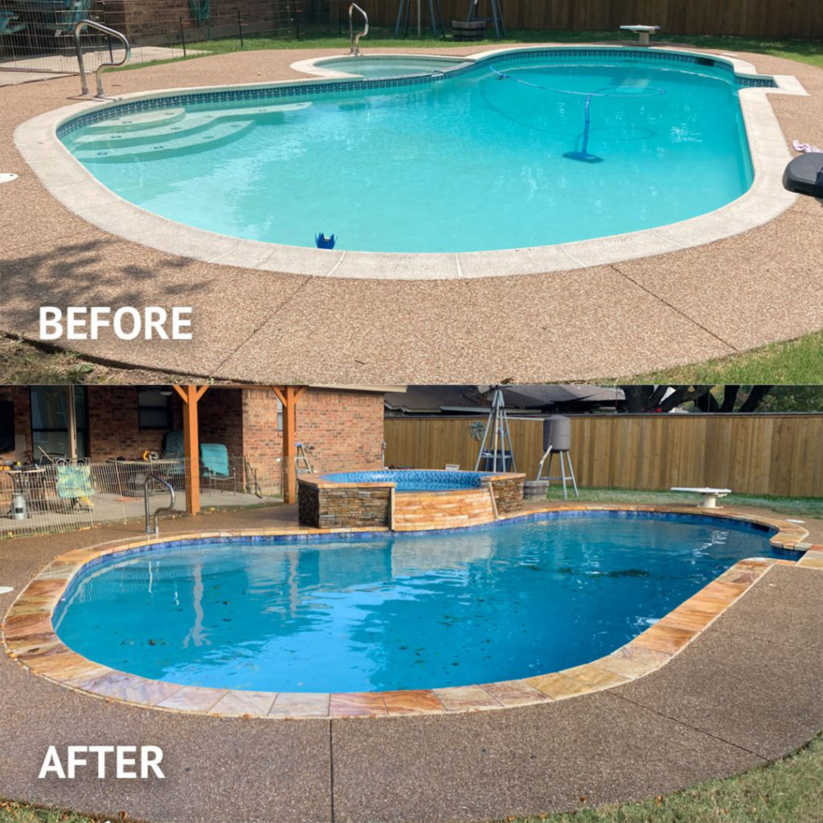 The Real Price of a Full Pool Renovation in the Western Cape | Gibbs Pools Pool renovation cost Western Cape - before and after renovation