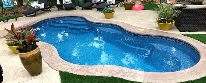 Swimming Pool Repairs in Somerset West, Strand. | Gibbs Pools Swimming pool repairs Somerset West - restored pool with new coping