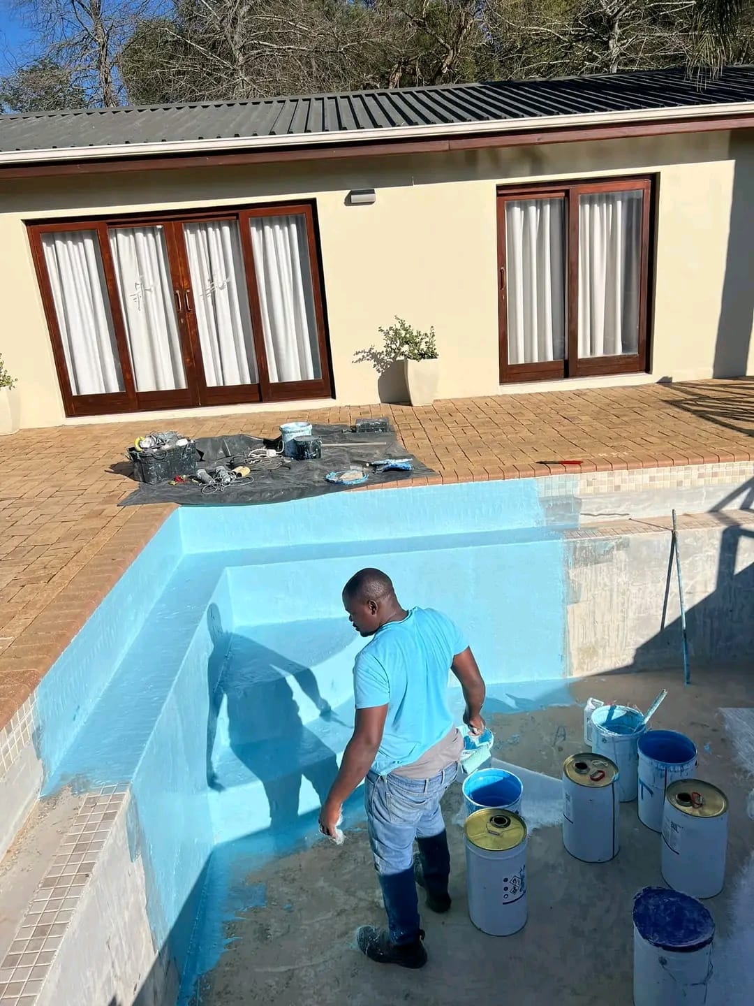 Swimming Pool Resurfacing in Constantia + New Pump & Filter Installation