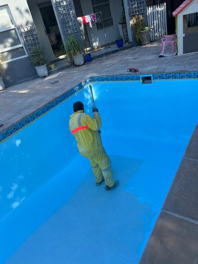 Pool Repairs & Relining in Parklands | Gibbs Pools Gunite pool relining for a happy Gibbs Pools client in Melkbosstrand on the West Coast, near Parklands