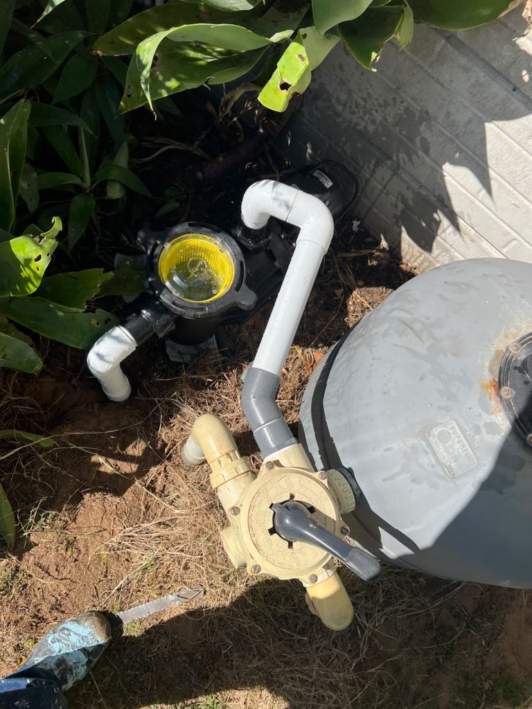 Pool Pump Repairs Cape Town | Gibbs Pools Pool pump repairs Cape Town: multiport valve pipework