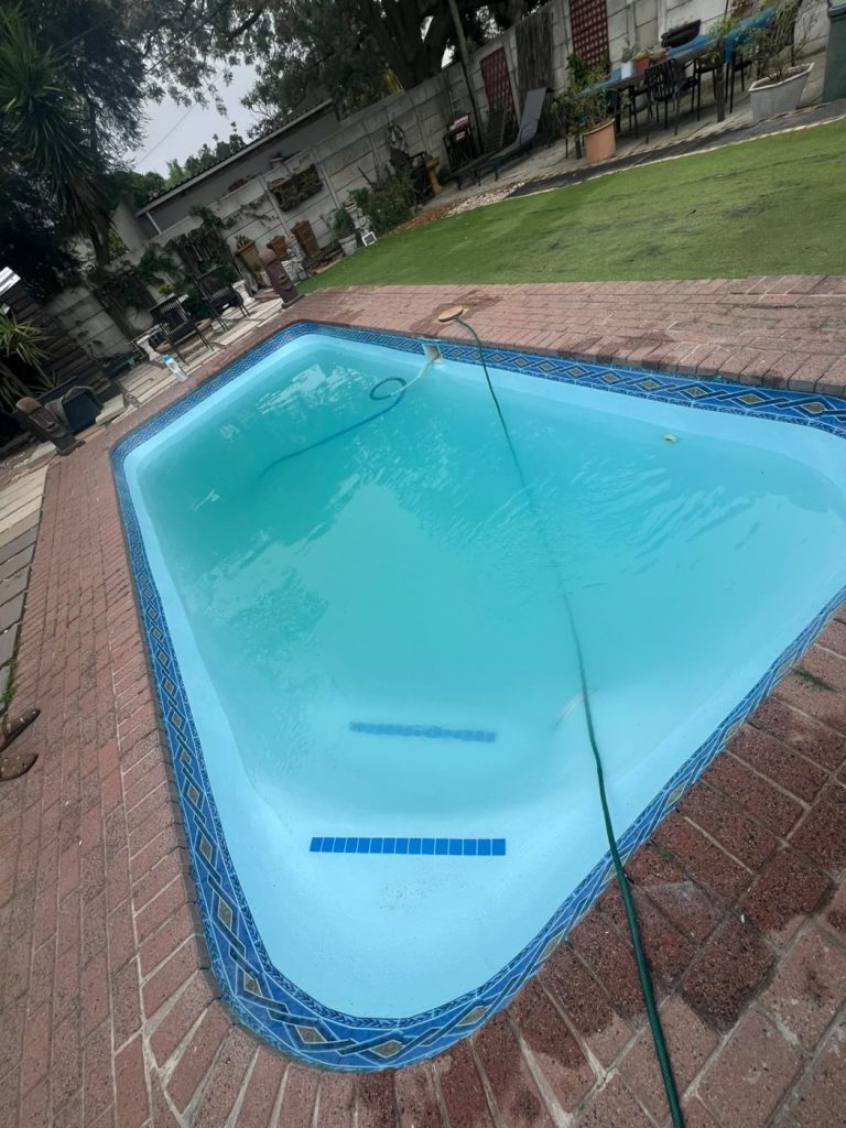 Completed gunite to fibreglass pool conversion in Durbanville, 6m x 3m, R26,900
