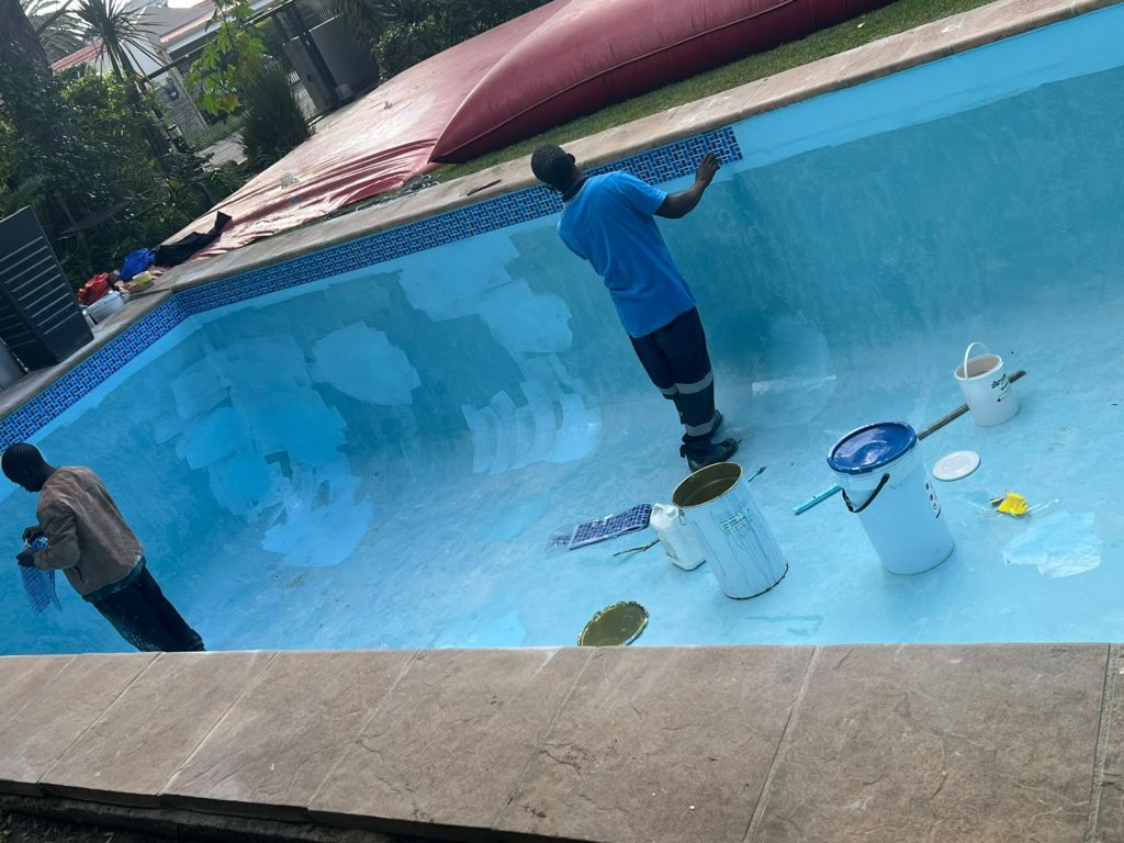 Pool Renovations Cape Town | Gibbs Pools Pool renovations Cape Town: gunite to fibreglass conversion in progress