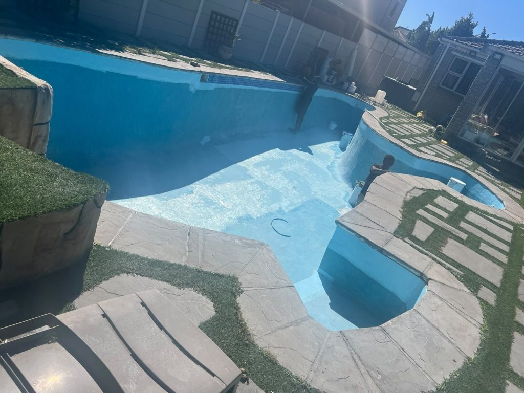 How Pool Leak Detection Works: Finding a Pool Leak Properly | Gibbs Pools Relined pool surface after leak repair in Cape Town